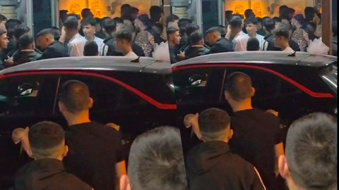 Düğün salonunda birbirlerine girdiler!