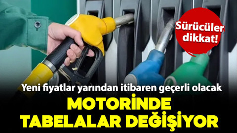 Sürücüler dikkat! Motorinde yarın tabela değişiyor