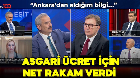 Sinan Burhan tv100 yayınında asgari ücret için 'Ankara'dan aldığım bilgi' deyip net rakam verdi!
