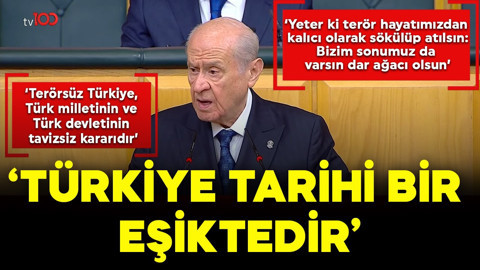 Devlet Bahçeli: Terörsüz Türkiye, Türk milletinin ve Türk devletinin tavizsiz kararıdır