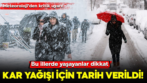 Meteoroloji’den kritik uyarı! Bu illerde yaşayanlar dikkat: Kar yağışı için tarih verildi