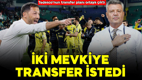 Fenerbahçe’de Tedesco’nun transfer planı ortaya çıktı! Sadettin Saran’a söyledi! 2 mevkiye transfer istiyor