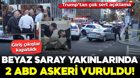Beyaz Saray yakınlarında 2 ABD askeri vuruldu! Trump'tan ilk açıklama