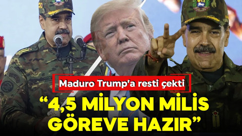Venezuela–ABD gerilimi tırmanıyor! Maduro resti çekti! '4,5 milyon milis göreve hazır! Ne yaparlarsa yapsınlar...'