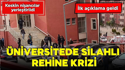 Üniversitede silahlı rehine krizi! Üniversiteden açıklama: Olay kontrol altına alındı