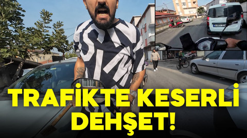 Trafikte keserli dehşet! Tehditler savurarak saldırdılar