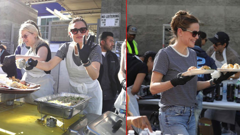 Ünlü oyuncudan takdir toplayan hareket! Yoksullara yemek dağıttı