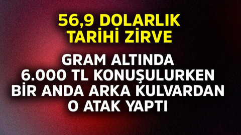 Gram altında 6.000 TL konuşulurken, arka kulvardan bir anda o atak yaptı! 56,9 dolarla tarihi zirve