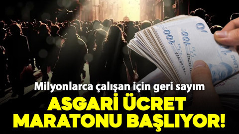 Milyonlarca çalışan için geri sayım: Asgari ücret maratonu başlıyor!