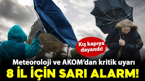 Meteoroloji'den 4 bölge 8 il için kritik uyarı! Kış kapıya dayandı: Kuvvetli sağanak bekleniyor