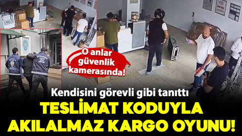 Büyükçekmece'de teslimat koduyla akıl almaz kargo oyunu!