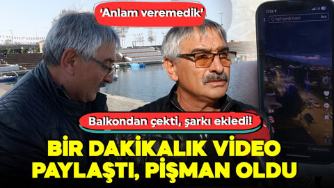 Balkondan çekti, şarkı ekledi! 1 dakikalık video paylaşan TIR şoförüne şok! '50 bin TL talep edildi, anlam veremedik'