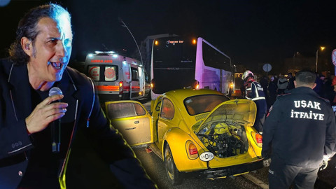 Kıraç'ın ekibini taşıyan otobüs kazaya karıştı! 3 kişi yaralandı