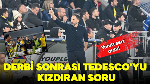 Galatasaray derbisi sonrası Tedesco'yu kızdıran soru! Yanıtı sert oldu