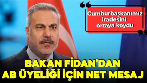 Dışişleri Bakanı Fidan Alman basınına konuştu! AB'ye mesaj: Şimdi sıra Avrupa'da!