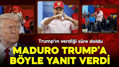 Trump'ın verdiği süre doldu! Maduro’dan Trump'a renkli yanıt!