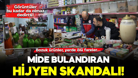 Mide bulandıran hijyen skandalı! Görüntüler pes dedirtti: Bozuk ürünler, yerde ölü fareler...