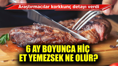 6 ay boyunca hiç et yemezsek ne olur? Araştırmacılar korkunç detayı verdi