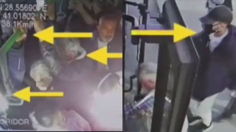 İETT otobüsünde yankesicilik! O anlar kamerada