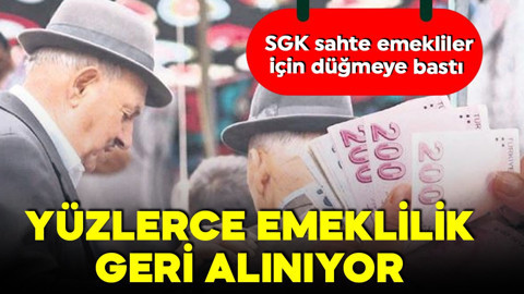 SGK düğmeye bastı! Bin 500 kişi inceleniyor! Yüzlerce emeklilik geri alınıyor