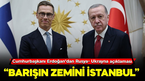 Cumhurbaşkanı Erdoğan Finlandiya Cumhurbaşkanı ile görüştü!