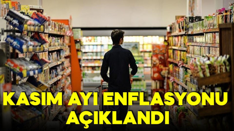 Kasım ayı enflasyonu açıklandı