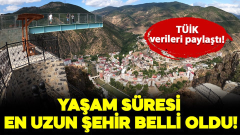 TÜİK verileri paylaştı: Türkiye'de yaşam süresi en uzun il belli oldu!