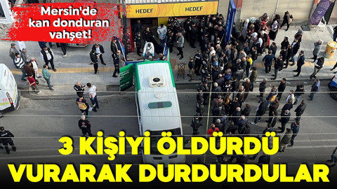 Mersin'de kan donduran vahşet! 3 kişiyi öldürdü, vurarak durdurdular