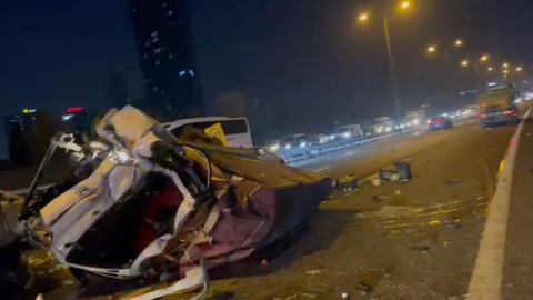 TEM Otoyolu'nda zincirleme kaza; trafik yoğunluğu oluştu