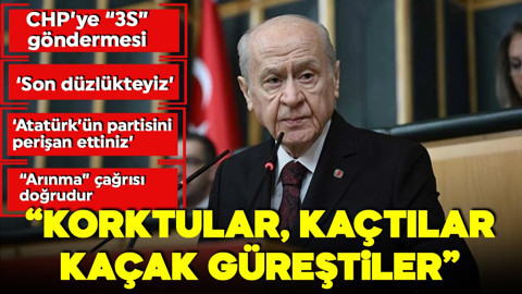 MHP lideri Bahçeli'den gündeme dair açıklamalar: 'CHP İmralı'ya gitmekten korktu'