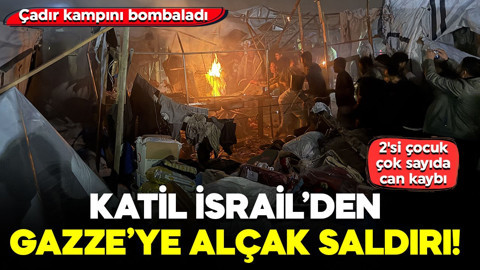 Katil İsrail kana doymuyor! Gazze’de çadır kampını vurdu: 2'si çocuk 5 can kaybı var