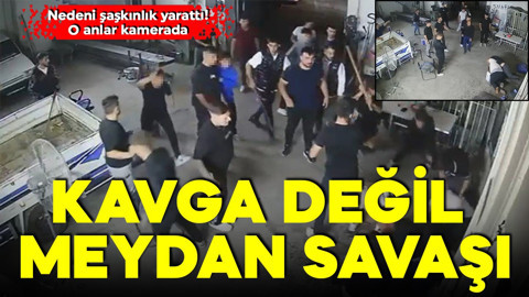 Kavga değil meydan savaşı! O anlar kamerada