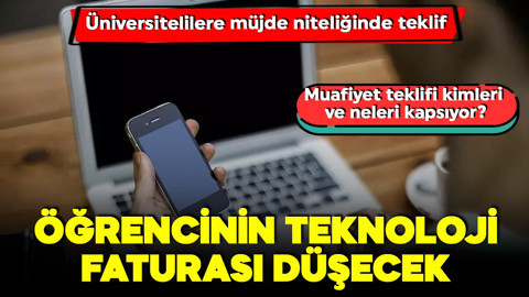MHP Meclis' sundu! Öğrencinin teknoloji faturası düşecek! Üniversite öğrencilerine ÖTV ve KDV muafiyeti