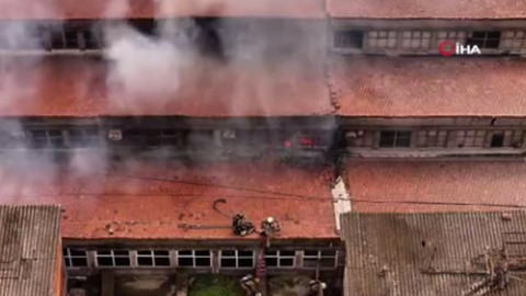Bakırköy'de etiket fabrikasında yangın!