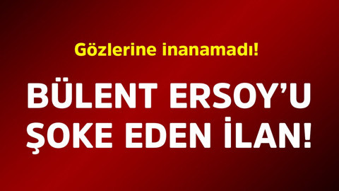 Bülent Ersoy'u şoke eden ilan! Gözlerine inanamadı