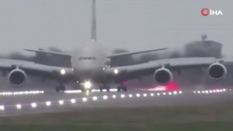 Kabus gibi iniş! PSG’yi taşıyan uçakta korku dolu anlar!