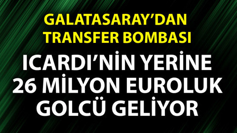 Galatasaraylılara transfer müjdesi! Icardi’nin yerine 26 milyon euroluk golcü geliyor