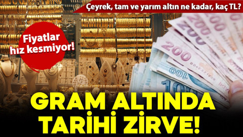 Altın hız kesmiyor: Gram altın zirveyi zorluyor!