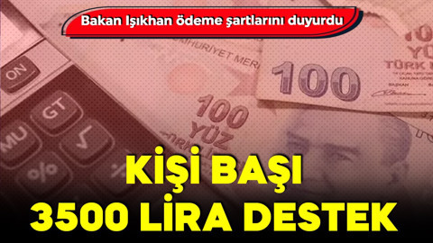 Bakan Işıkhan duyurdu! İşletmelere kişi başı 3 bin 500 liralık destek! İşte ödeme şartı