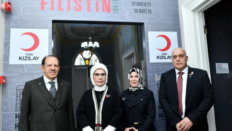 Emine Erdoğan 'Kalanlar' Sergisi'ne katıldı! 'Küllerinden doğacak bir Gazze'ye inanıyorlar, biz de inanıyoruz'