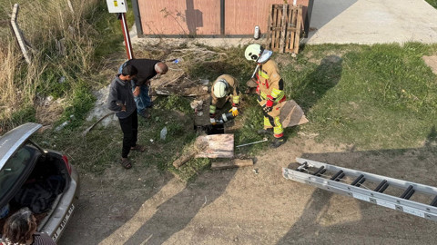 Hatay’da 3 metrelik kuyudan gelen sesler ekipleri alarma geçirdi! 3 metre aşağı inince onu gördüler