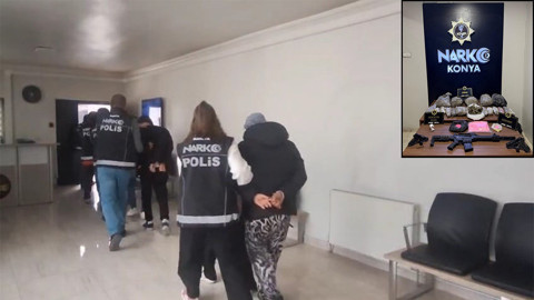 Konya'da uyuşturucu operasyonları: 110 tutuklama
