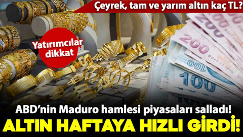 ABD’nin Maduro hamlesi piyasaları salladı! Altın haftaya hızlı girdi