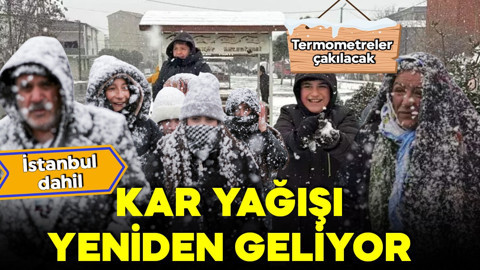 Meteoroloji ve AKOM’dan uyarı geldi! Termometreler çakılacak! Kar yağışı yeniden geliyor!