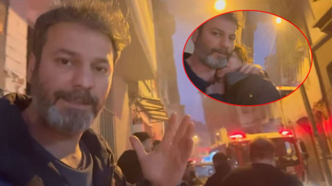 Oyuncu Ufuk Özkan'ın kardeşi Umut Özkan'ın sokağında yangın faciası! "Son anda evden çıkabildik"
