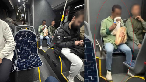 Otobüs yolculuğunda tedirgin eden anlar: Herkesin içinde yaptığı şey şoke etti!