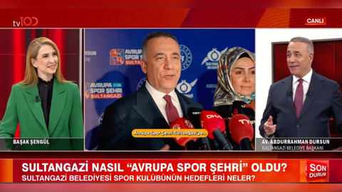 Avrupa'nın Spor Şehri Sultangazi'den güçlü vizyon! Şimdi hedef zirve! Belediye Başkanı Abdurrahman Dursun yeni projeleri tv100'de anlattı