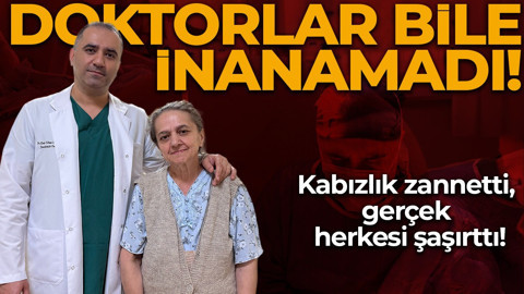 Doktorlar bile şaşırdı: Kabızlık sandı, 22 kiloluk tümör çıktı!
