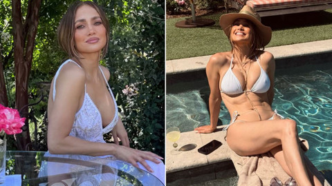 Jennifer Lopez beyaz bikinisiyle pozlar verdi! Kusursuz fiziğiyle mest etti: "kim der ki 56 yaşında"