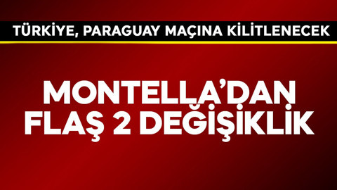 Türkiye'de 90 milyon Paraguay maçına kilitlenecek! Montella'dan 2 flaş değişiklik